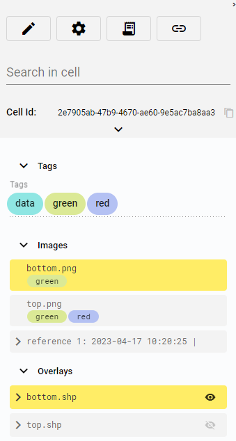 Cell info section enabled