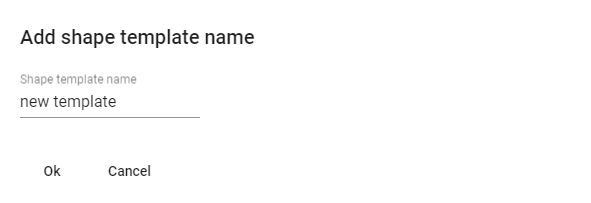 Set Shape template name