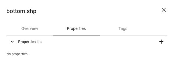 Properties tab