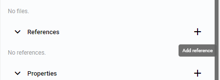 Add reference button