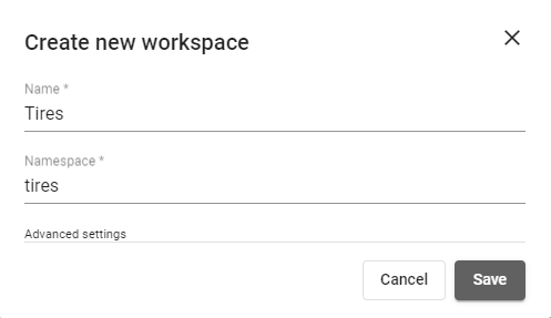 Creating Tires Workspace
