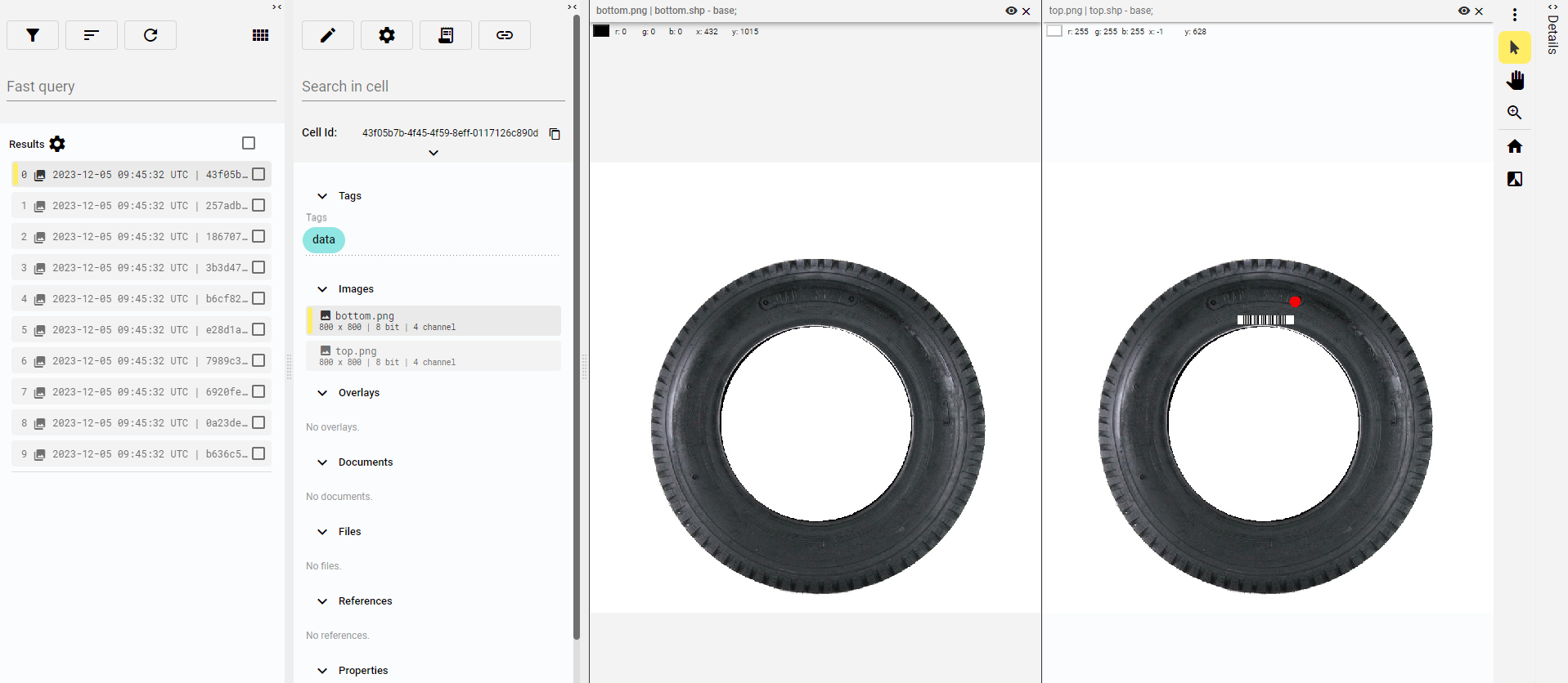 Top and bottom images