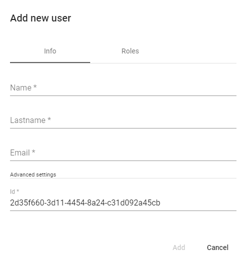 Add new User