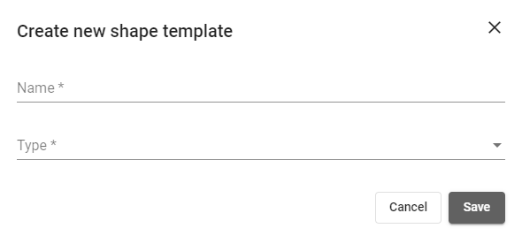 Create Shape template