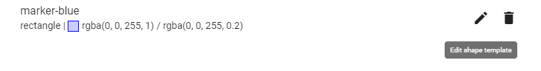 Edit shape template