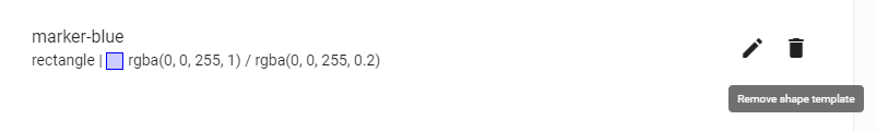 Remove shape template